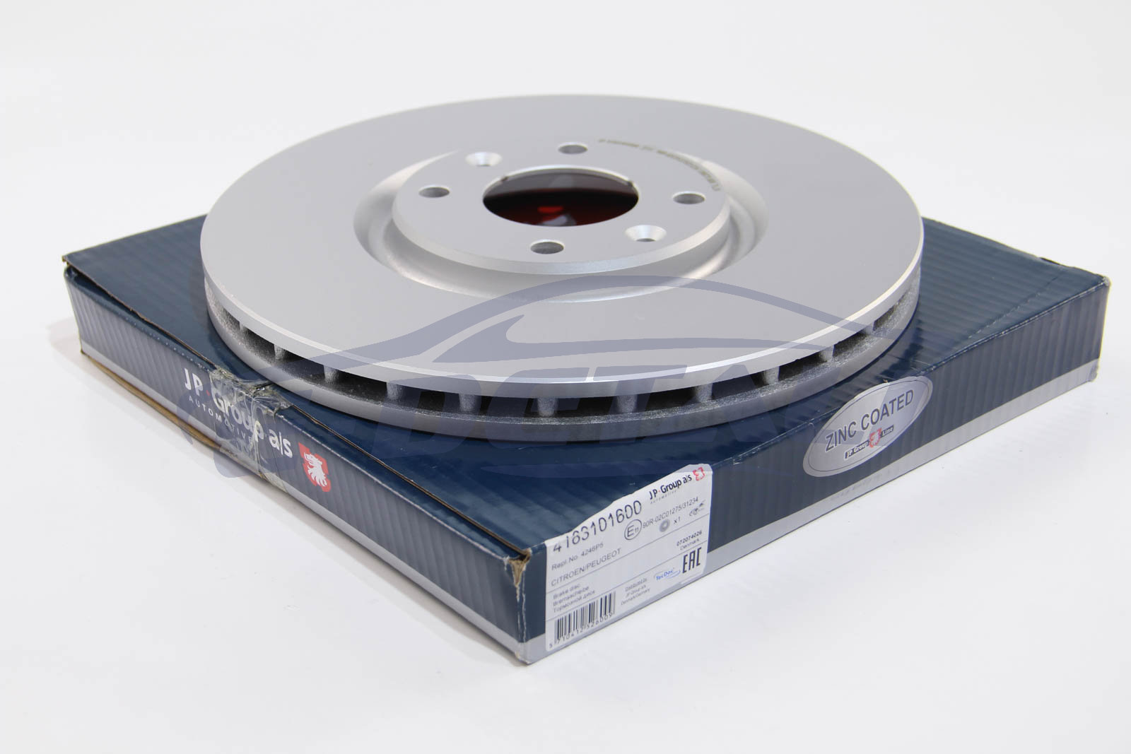 4163101600 JP GROUP Тормозной диск перед. Citroen C4/Peugeot 207/307 2.0 03-